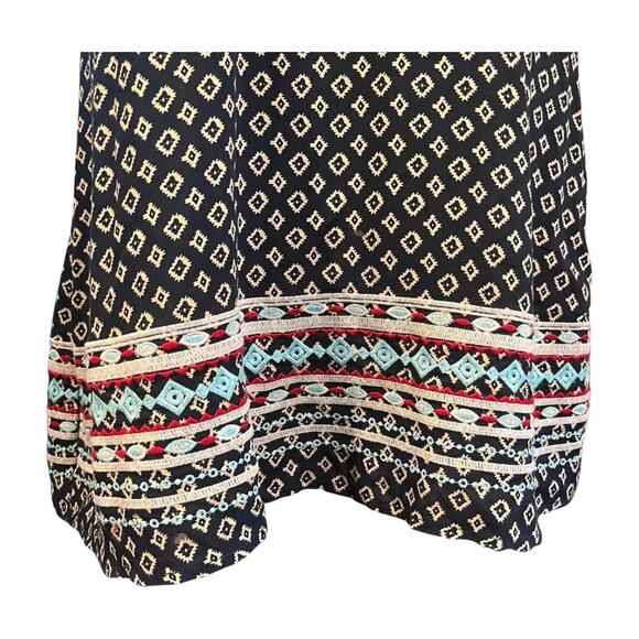 Anthropologie THML Boho Embroidered Mini Dress M Resortwear Beach Vacation - Picture 4 of 10